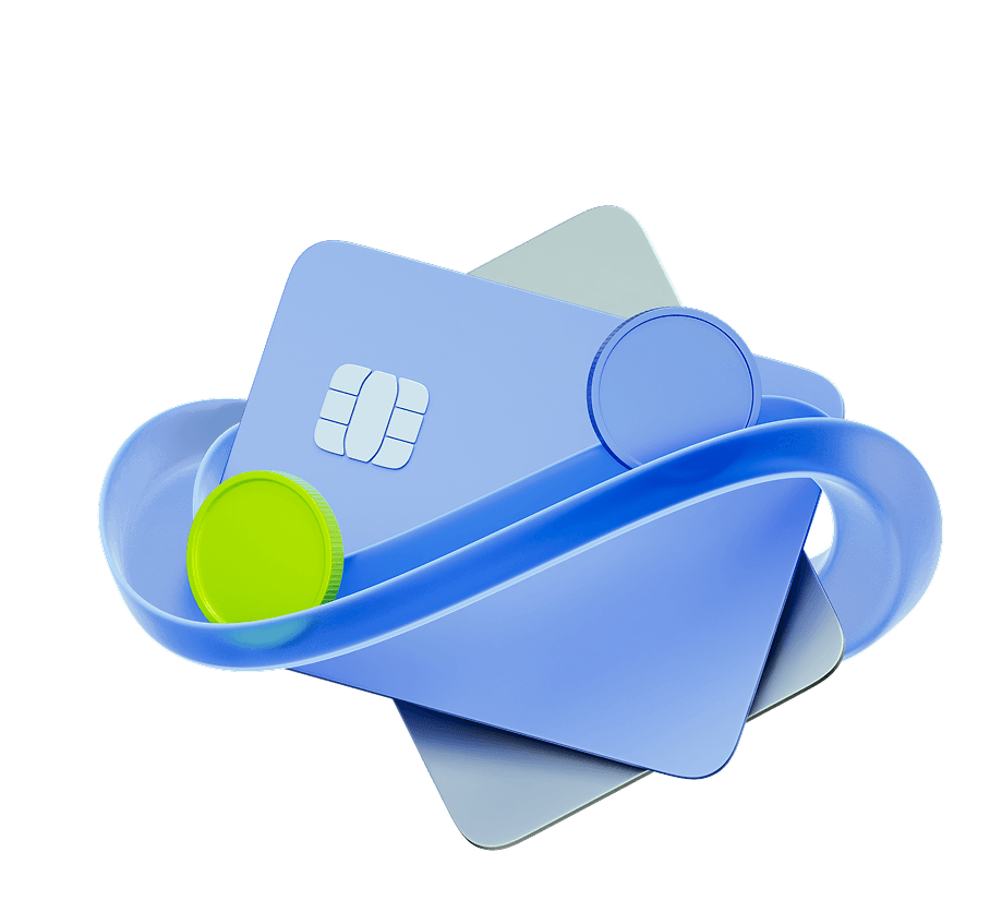 Cards with orbit and coins