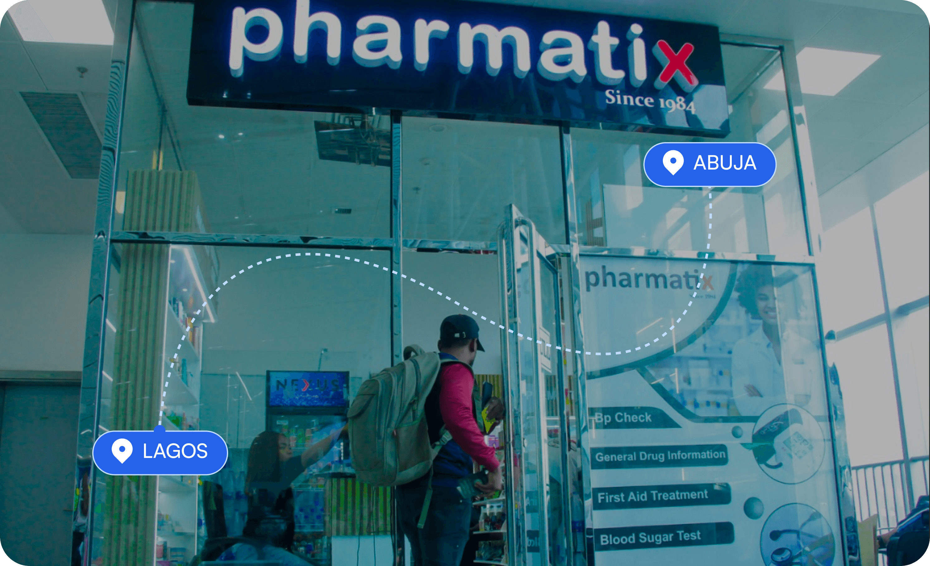 Pharmatix pharmacy store at the airport